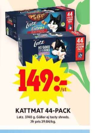 ICA Maxi Latz kattmat erbjuda
