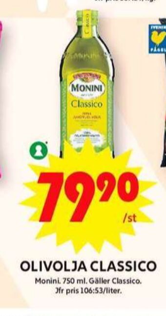 ICA Maxi Monini olivolja erbjuda