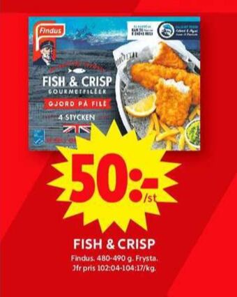 ICA Maxi Fish & crisp fiskpinnar erbjuda