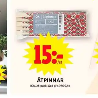 ICA Maxi Ica ätpinnar erbjuda