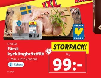 Lidl Gyllda kycklingbröstfilé erbjuda