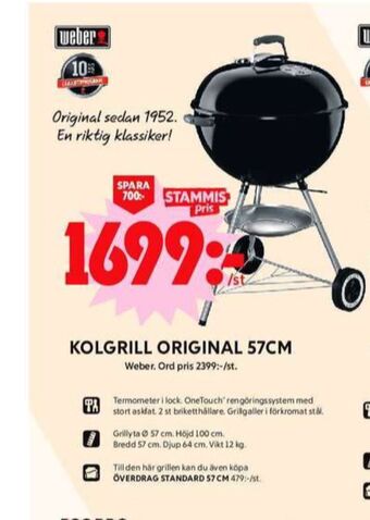ICA Maxi Weber klotgrill erbjuda
