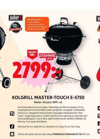 ICA Maxi Weber klotgrill erbjuda
