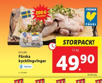 Lidl Gyllda kycklingvingar erbjuda