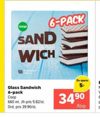 Coop Extra Coop glassnacks erbjuda