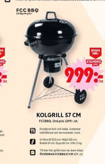 ICA Maxi Fcc bbq klotgrill erbjuda