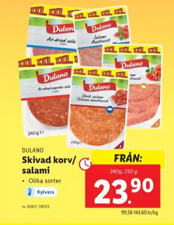 Lidl Dulano medwurst erbjuda
