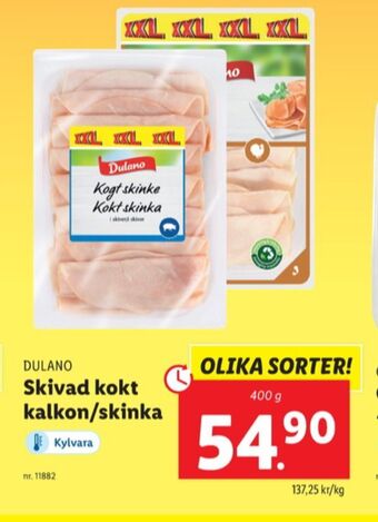 Lidl Dulano kalkon erbjuda