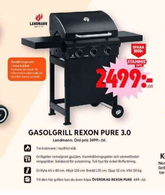 ICA Maxi Landmann gasolgrill erbjuda