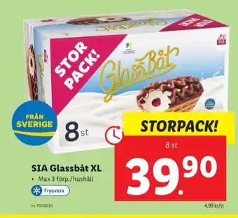 Lidl Sia glassbåtar erbjuda