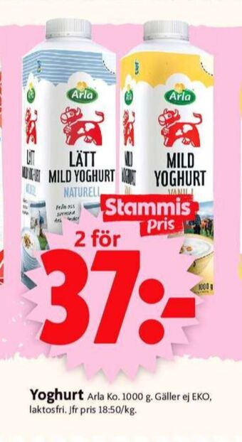 ICA Supermarket Arla yoghurt erbjuda