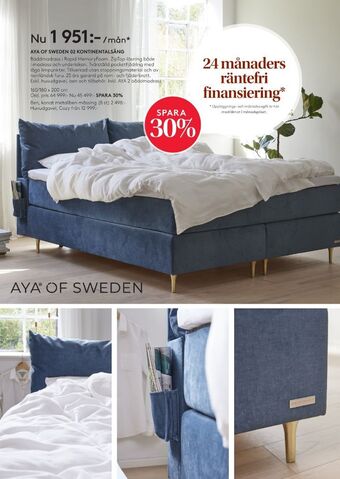 Seng Aya of sweden sängar erbjuda