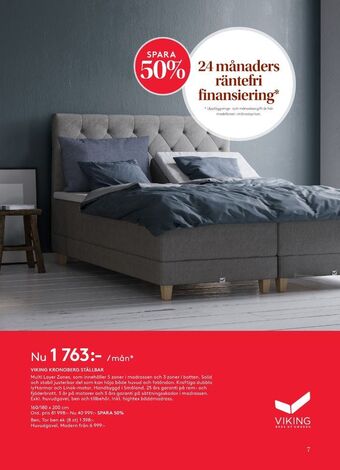 Seng Viking beds of sweden elevationssäng erbjuda