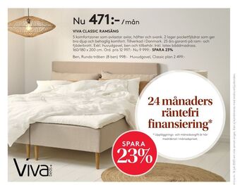 Seng Viva beds ramsäng erbjuda