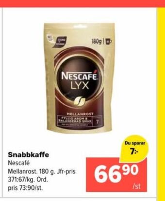 Nescafé lyx instant kaffe