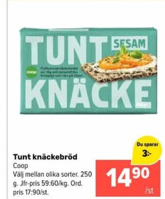 Coop Extra Coop knäckebröd erbjuda