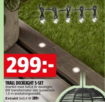 Bauhaus TRALL DECKLIGHT 5-SET erbjuda
