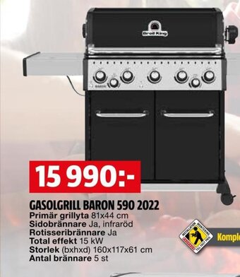 Bauhaus GASOLGRILL BARON 590 2022 erbjuda