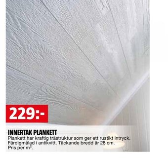 Bauhaus INNERTAK PLANKETT erbjuda