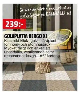 GOLVPLATTA BERGO XL