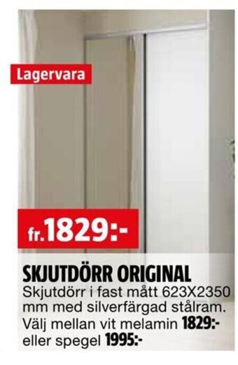 Bauhaus SKJUTDÖRR ORIGINAL erbjuda