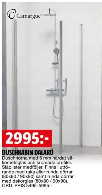 Bauhaus DUSCHKABIN DALARÖ erbjuda