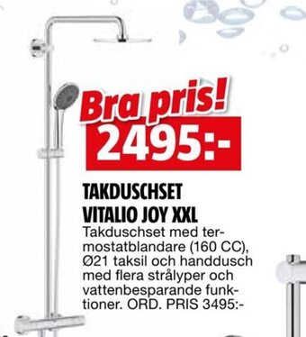 Bauhaus TAKDUSCHSET VITALIO JOY XXL erbjuda