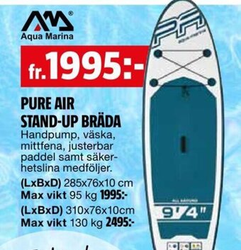 Bauhaus PURE AIR STAND-UP BRÄDA erbjuda