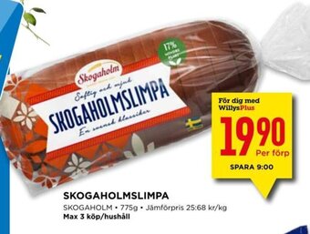 Willys SKOGAHOLMSLIMPA SKOGAHOLM erbjuda