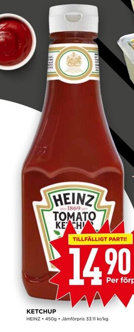 Willys KETCHUP HEINZ erbjuda