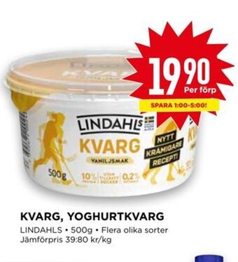 Willys KVARG, YOGHURTKVARG LINDAHLS erbjuda
