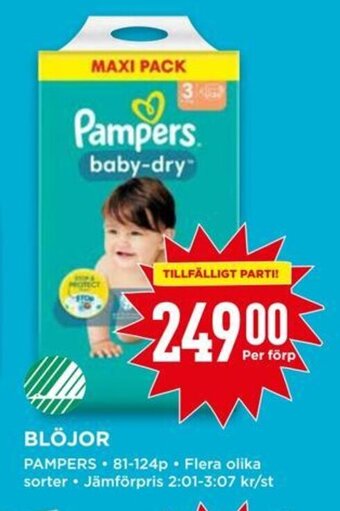 Willys BLÖJOR PAMPERS erbjuda