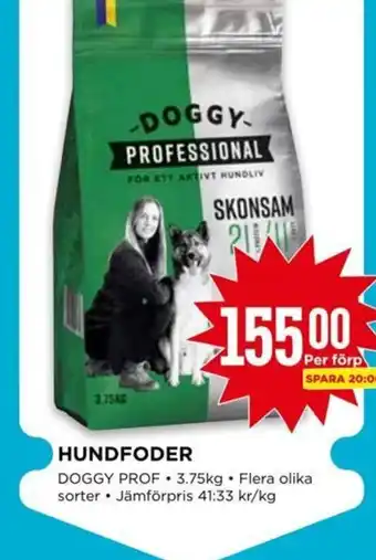 Willys HUNDFODER DOGGY PROF erbjuda