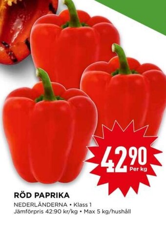 Willys RÖD PAPRIKA erbjuda