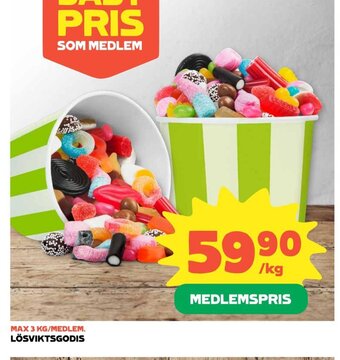 Coop LÖSVIKTSGODIS erbjuda