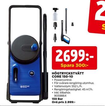 Jem&Fix Högtryckstvätt core 150-10 erbjuda