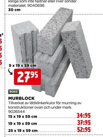 Jem&Fix Murblock erbjuda