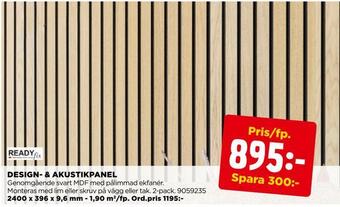 Jem&Fix Design- & akustikpanel erbjuda