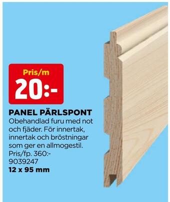 Jem&Fix Panel pärlspont erbjuda