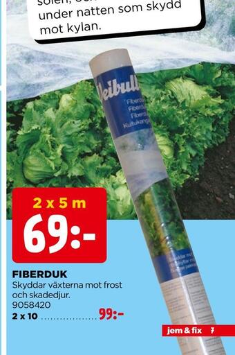 Jem&Fix Fiberduk erbjuda