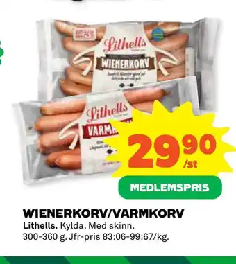 Wienerkorv/varmkorv