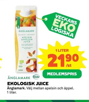 Coop Konsum Ekologisk juice erbjuda