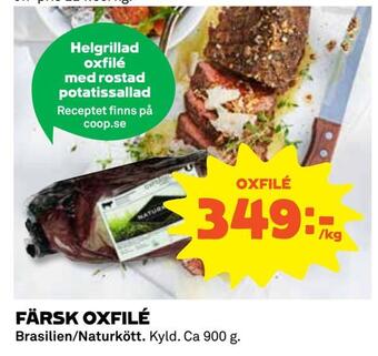 Coop Konsum Färsk oxfilé erbjuda