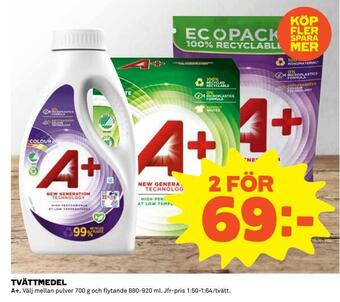 Coop Daglivs Tvättmedel erbjuda