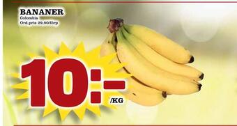 Din Mat Bananer erbjuda