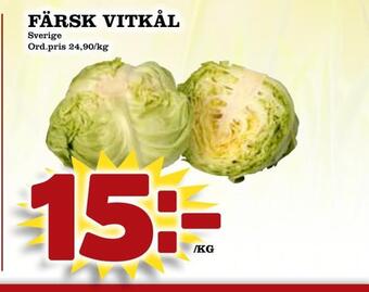 Din Mat Färsk vitkål erbjuda