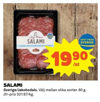 Coop Daglivs Salami erbjuda