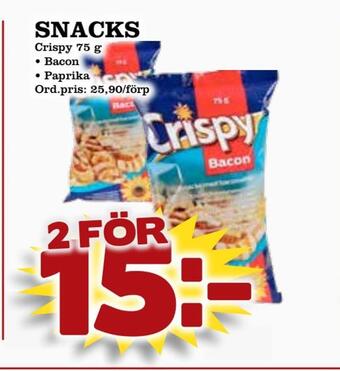Supergrossen Snacks erbjuda