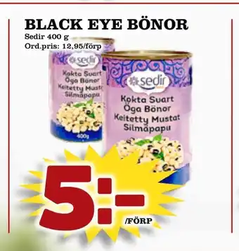 Supergrossen Black eye bönor erbjuda