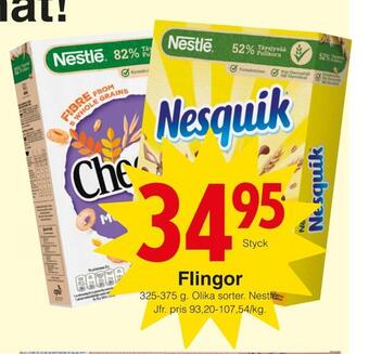 Matöppet Flingor erbjuda